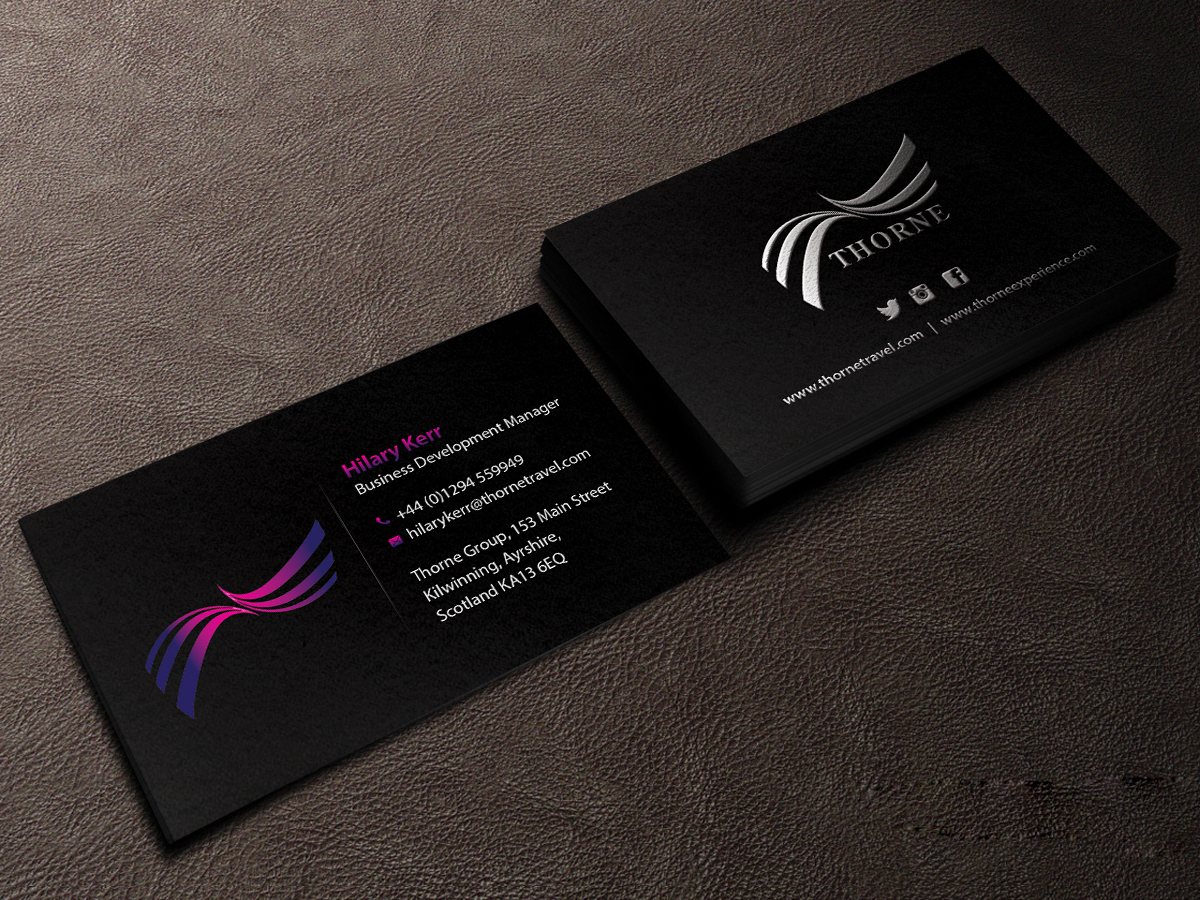 Business Card Design by Creations Box 2015 for Thorne Experience | Design #16961969