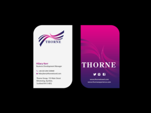 Diseño de Tarjeta de Presentación por Creations Box 2015 para Thorne Experience | Diseño: #16962022