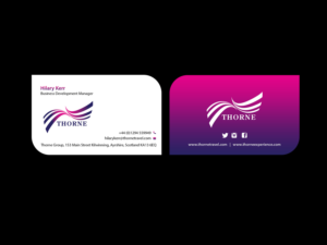Diseño de Tarjeta de Presentación por Creations Box 2015 para Thorne Experience | Diseño: #16962023