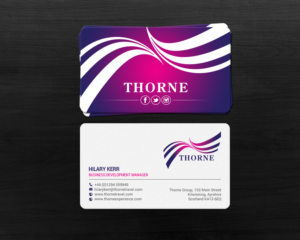 Business Card Design by chandrayaan.creative for Thorne Experience | Design: #16957079