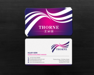 Business Card Design by chandrayaan.creative for Thorne Experience | Design: #16957080