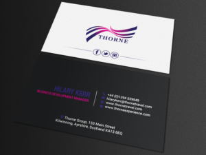Business Card Design by chandrayaan.creative for Thorne Experience | Design: #16961241