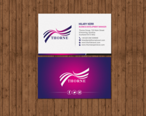 Business Card Design by chandrayaan.creative for Thorne Experience | Design: #16961269