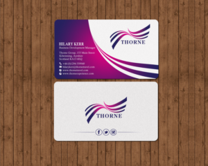 Diseño de Tarjeta de Presentación por chandrayaan.creative para Thorne Experience | Diseño: #16961270