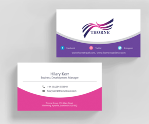 Business Card Design by M6G for Thorne Experience | Design: #16970393