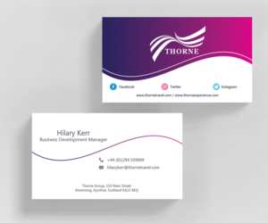 Diseño de Tarjeta de Presentación por M6G para Thorne Experience | Diseño: #16970463