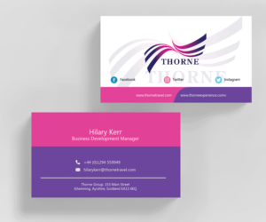 Business Card Design by M6G for Thorne Experience | Design: #16992979