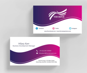 Business Card Design by M6G for Thorne Experience | Design: #16993038