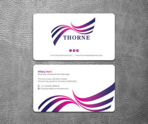 Business Card Design by SS_Designs for Thorne Experience | Design #17006714