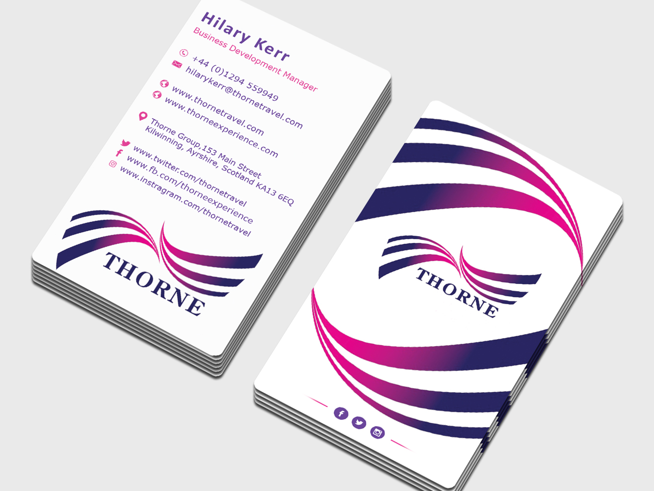 Business Card Design by Imagine Box for Thorne Experience | Design #17008487