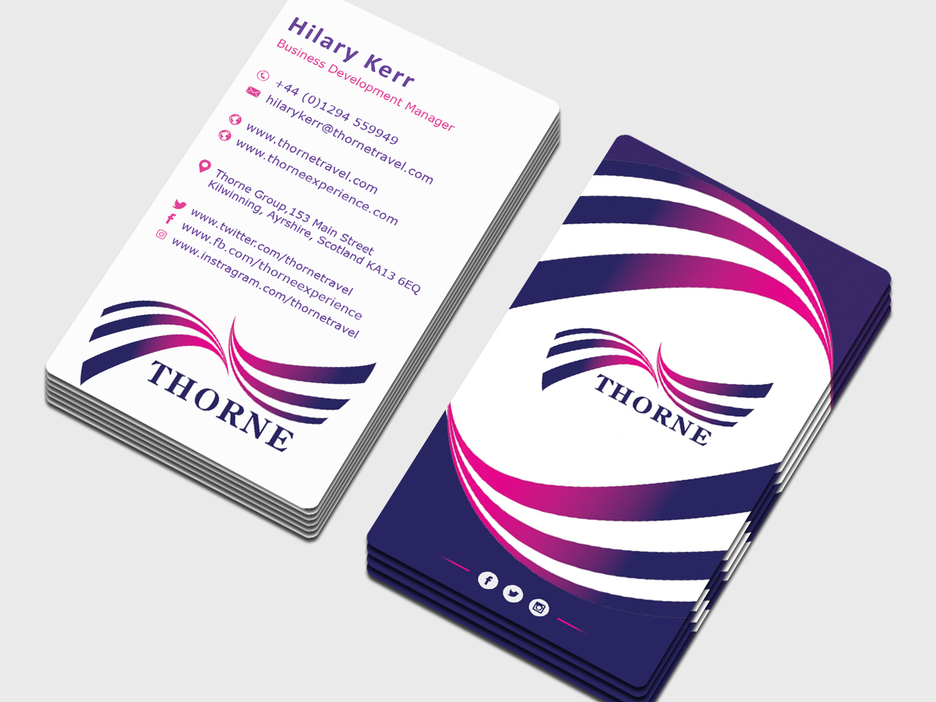 Business Card Design by Imagine Box for Thorne Experience | Design #17008490