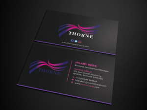 Business Card Design by Tripti Ranjan Gain for Thorne Experience | Design: #17009322