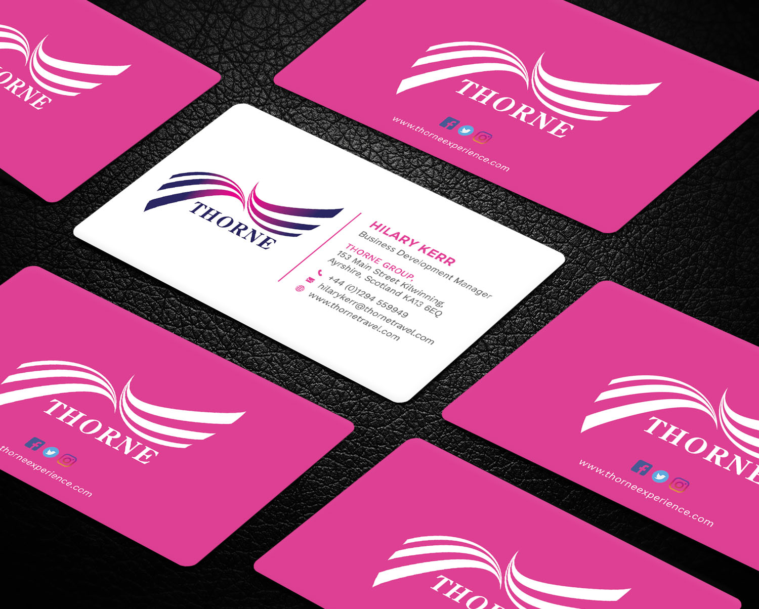 Business Card Design by Tripti Ranjan Gain for Thorne Experience | Design #17009339