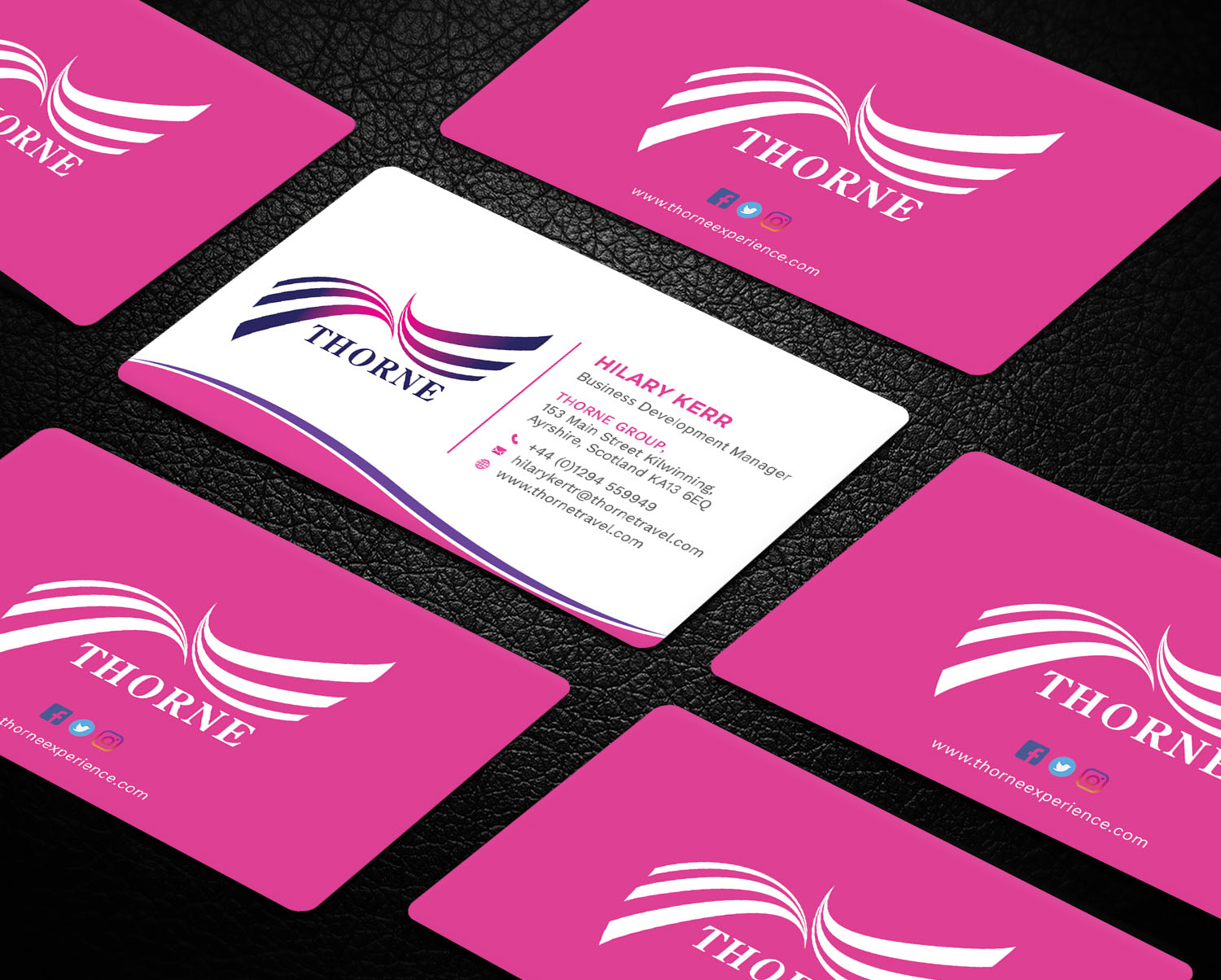Business Card Design by Tripti Ranjan Gain for Thorne Experience | Design #17009350