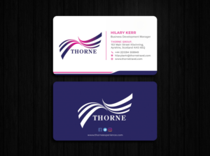 Business Card Design by Tripti Ranjan Gain for Thorne Experience | Design: #17009351
