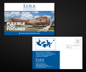 Postkarten-Design von Designers Hub für Sina Companies LLC | Design: #17017345