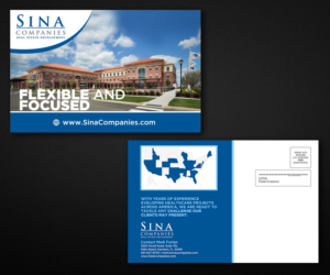 Postkarten-Design von Designers Hub für Sina Companies LLC | Design: #17091756