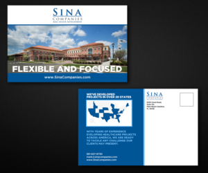 Postkarten-Design von Designers Hub für Sina Companies LLC | Design: #17115973