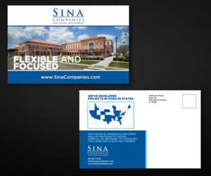 Postkarten-Design von Designers Hub für Sina Companies LLC | Design: #17115991