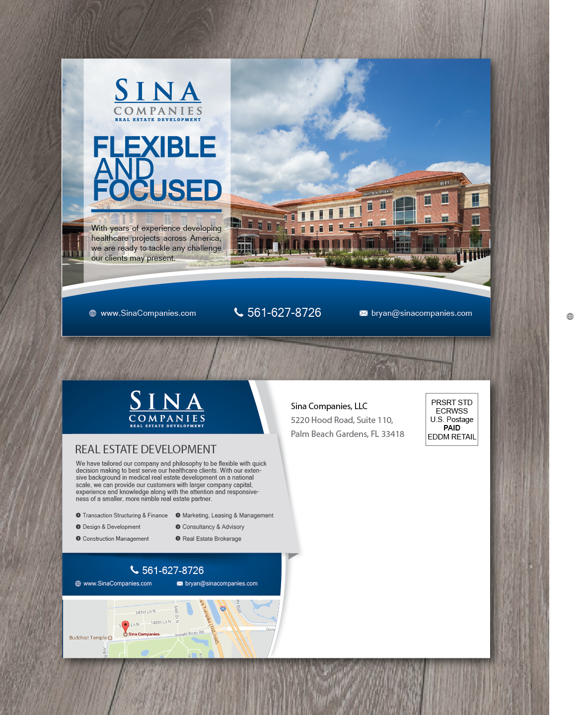 Design de Carte Postale par alex989 pour Sina Companies LLC | Design #16955708