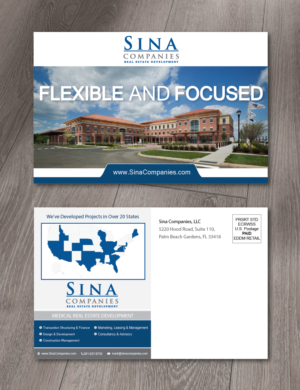 Postkarten-Design von alex989 für Sina Companies LLC | Design: #17115241