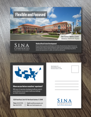 Design de Carte Postale par Alexandar pour Sina Companies LLC | Design : #16959089