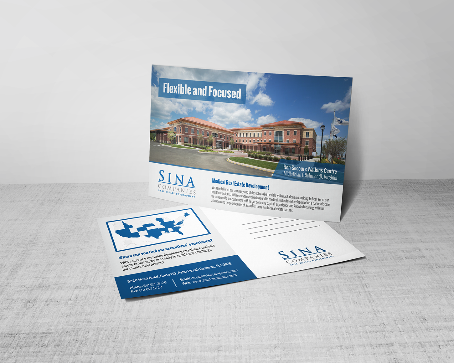 Postcard Design by Alexandar for Sina Companies LLC | Design #16959219