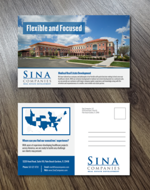 Design de Carte Postale par Alexandar pour Sina Companies LLC | Design : #17016085