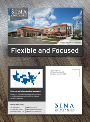 Postkarten-Design von Alexandar für Sina Companies LLC | Design: #17115520