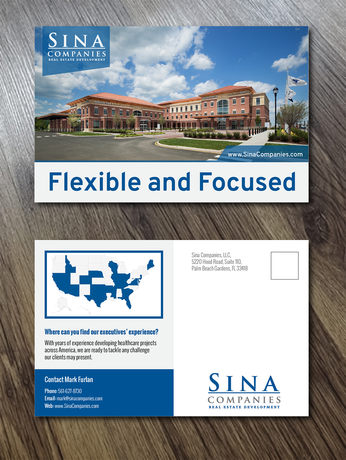 Postcard Design by Alexandar for Sina Companies LLC | Design #17115611