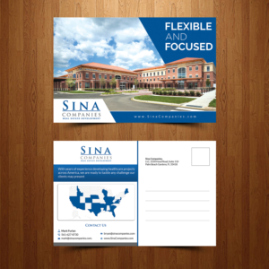 Postcard Design by creative.bugs for Sina Companies LLC | Design: #17120023