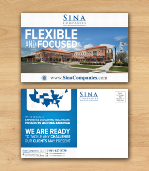 Design de Carte Postale par ecorokerz pour Sina Companies LLC | Design : #17018428