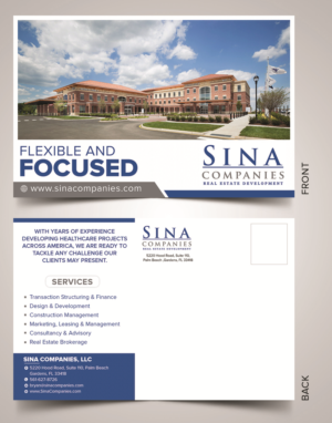 Diseño de Postal por SAI DESIGNS para Sina Companies LLC | Diseño: #17121350