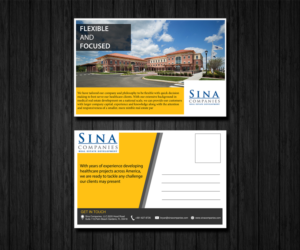 Postcard Design by Chanchal 2 for Sina Companies LLC | Design #17105275