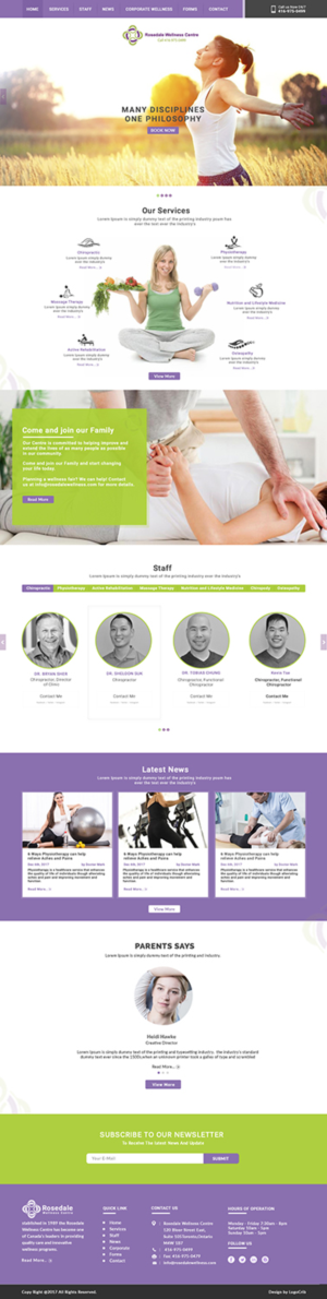 Redesign wellness clinic website | Diseño Web por bdesigner9