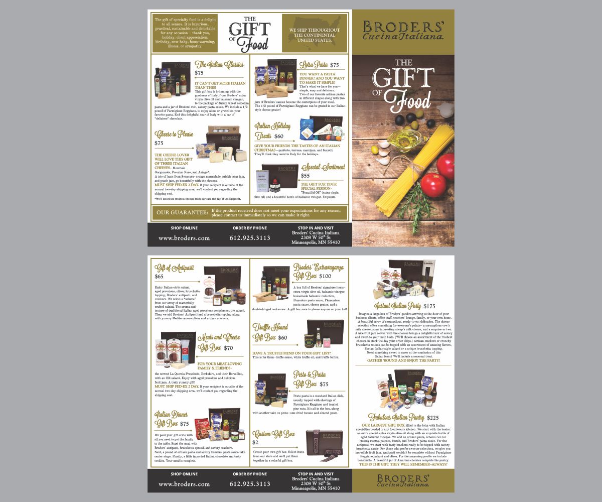 Flyer-Design von Cut and Glue für Broders' Cucina Italiana | Design #17076420