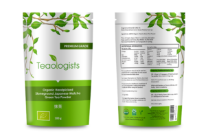 Luxury Japanese Matcha Green Tea Packaging Full Packet Design | Packaging Design by maricreatives