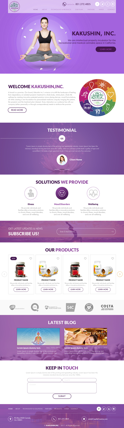 Web Design by rightway for Kakushin, Inc. | Design #17116687