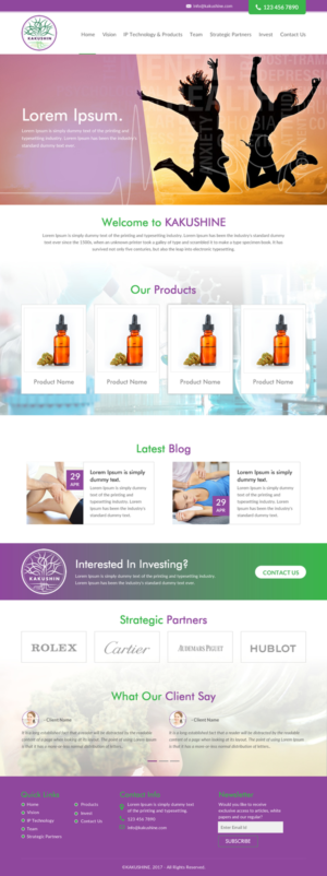 Web Design by rightway for Kakushin, Inc. | Design: #17116693