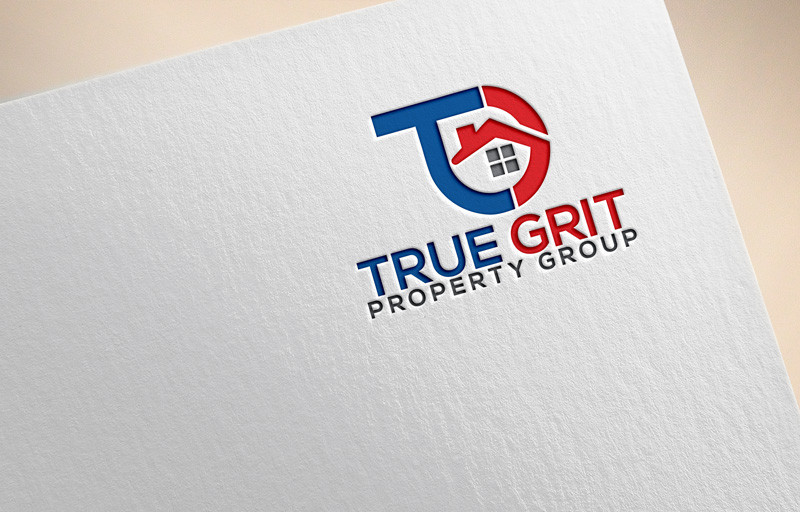 Professional, Masculine, Real Estate Logo Design for True Grit Property