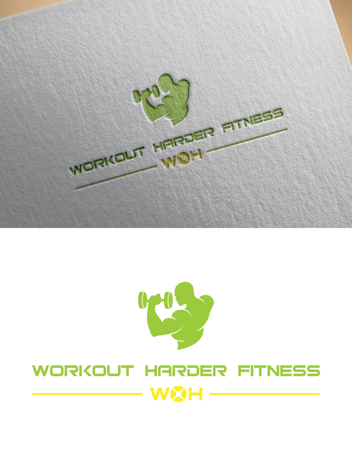 Logo-Design von fatiyadesign für Workout Harder Fitness | Design #17037560