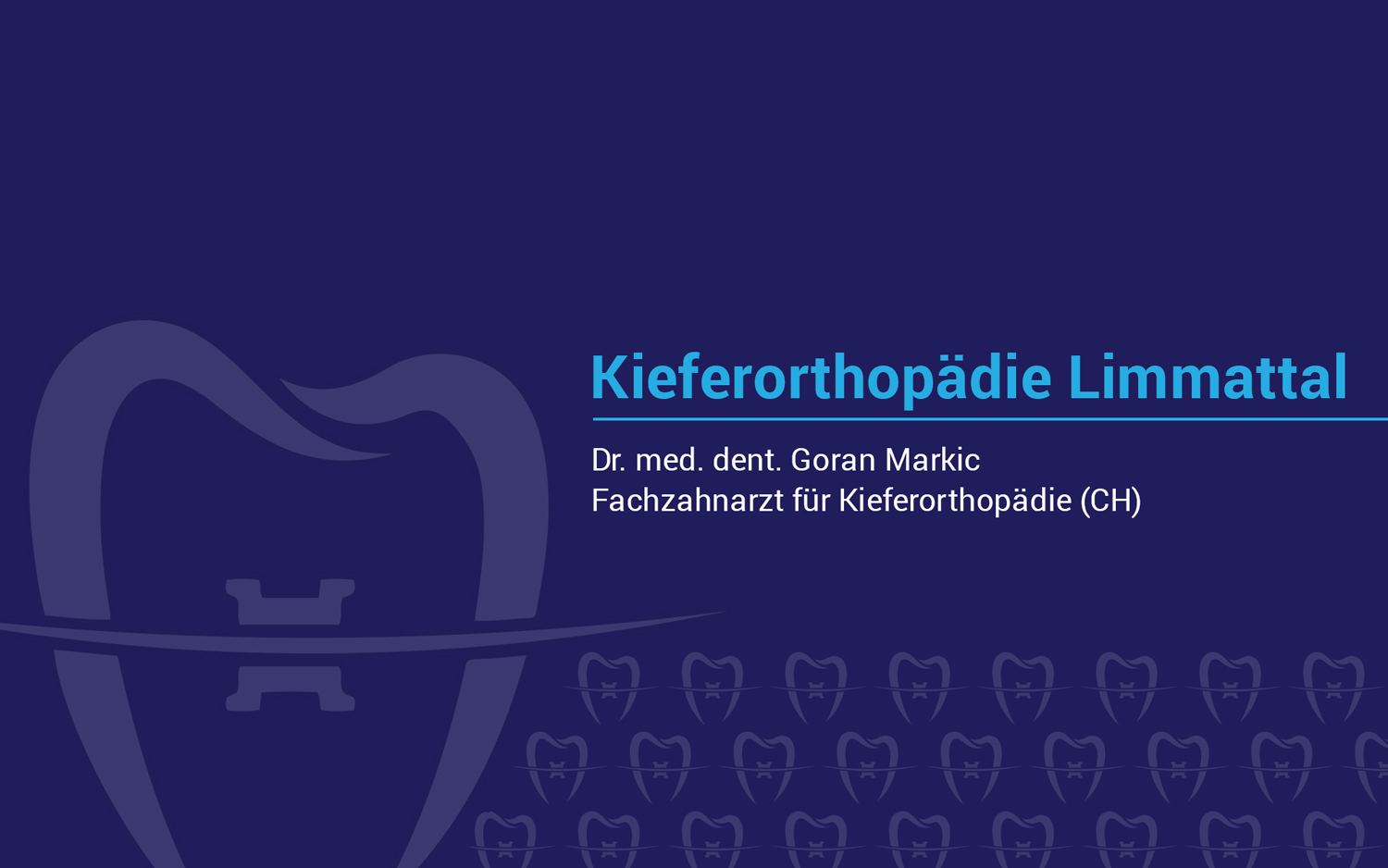 Grafik-Design von MIND für Kieferorthopädie Limmattal GmbH | Design #17336134