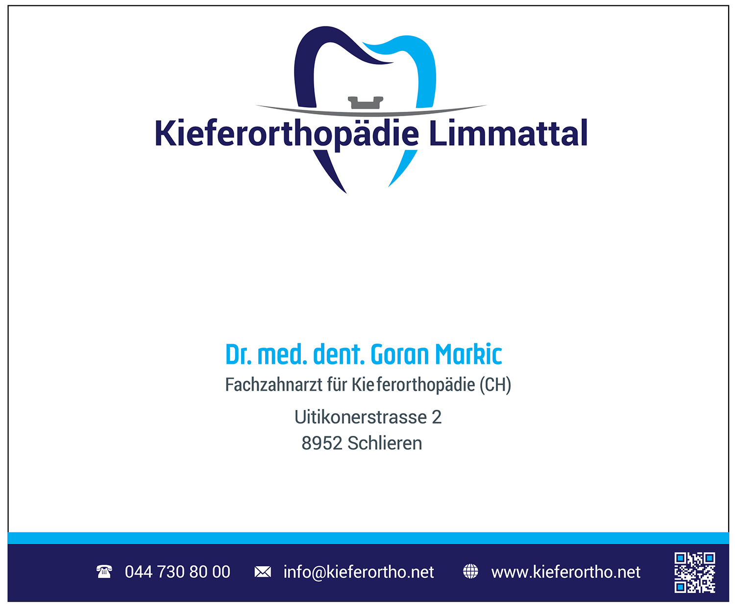 Grafik-Design von Martin Alonso für Kieferorthopädie Limmattal GmbH | Design #17289713