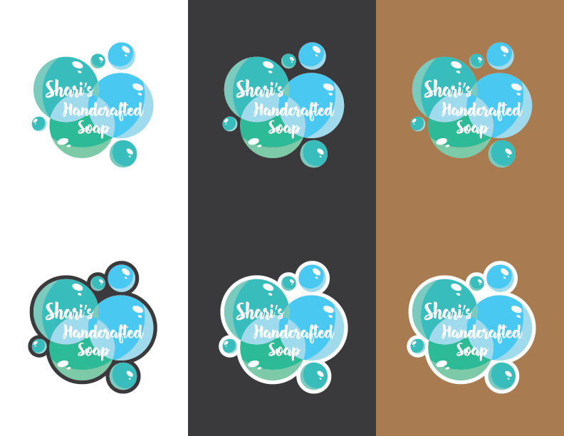 Logo Design by Psych artist for Shari's Handcrafted Soap | Design #16965473