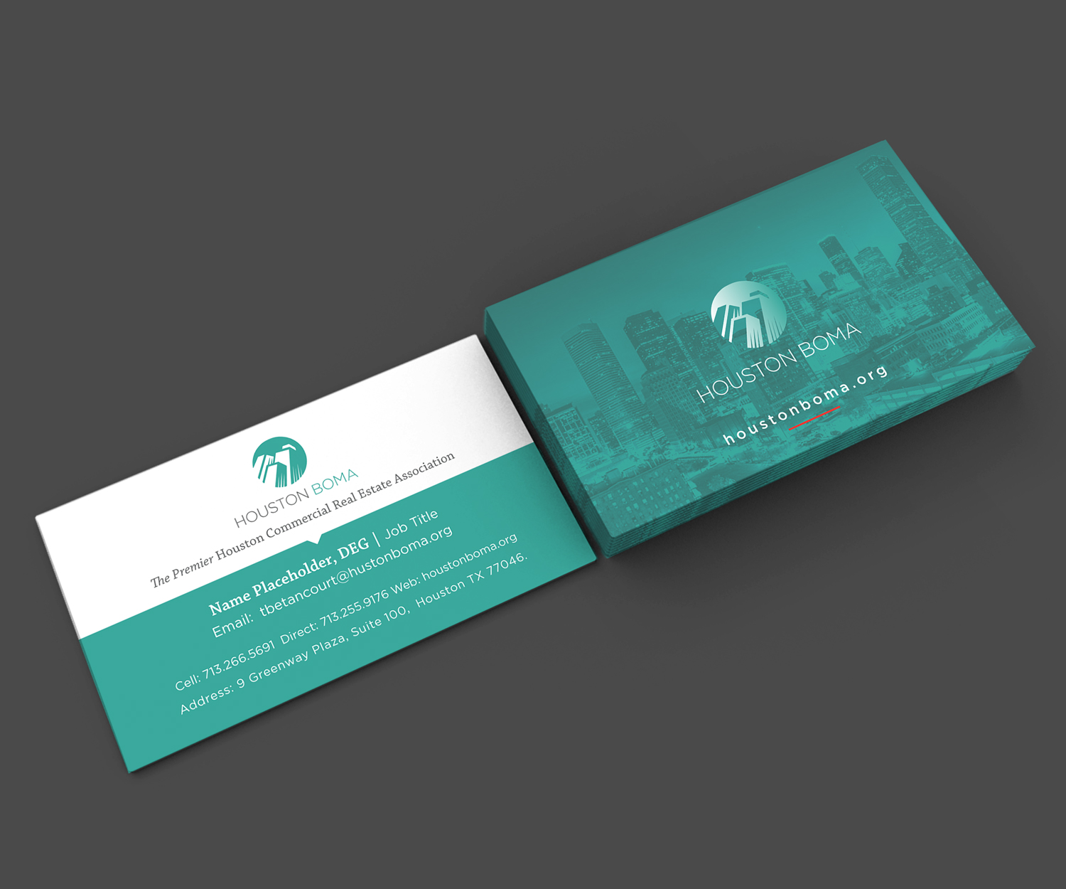 Diseño de Tarjeta de Presentación por Tahmid.G para Houston BOMA | Diseño #16984998