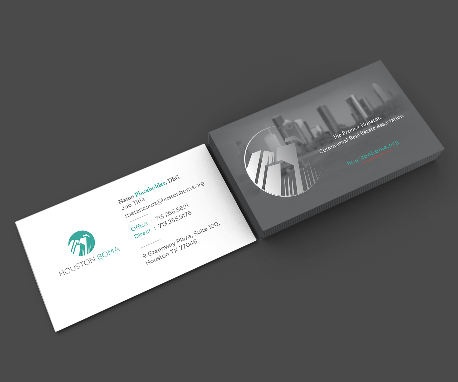 Diseño de Tarjeta de Presentación por Tahmid.G para Houston BOMA | Diseño #16985095