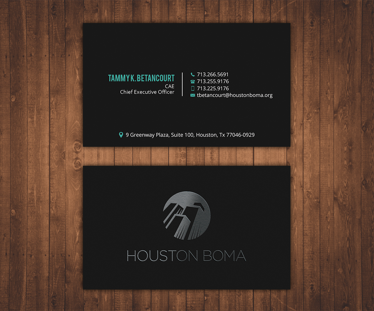 Business Card Design by Stylez Designz for Houston BOMA | Design #17016454