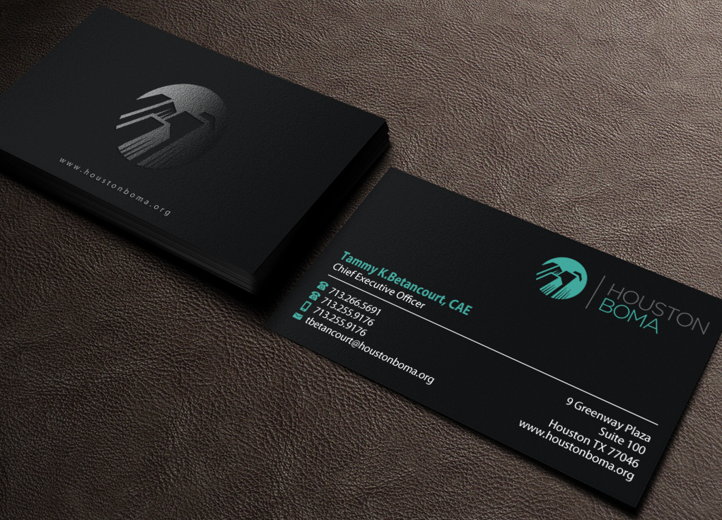 Business Card Design by Brand aid for Houston BOMA | Design #16966584
