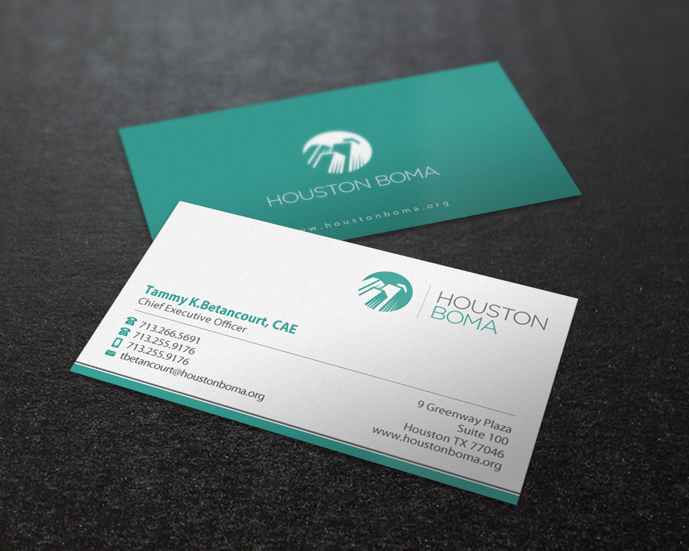 Business Card Design by Brand aid for Houston BOMA | Design #16966889