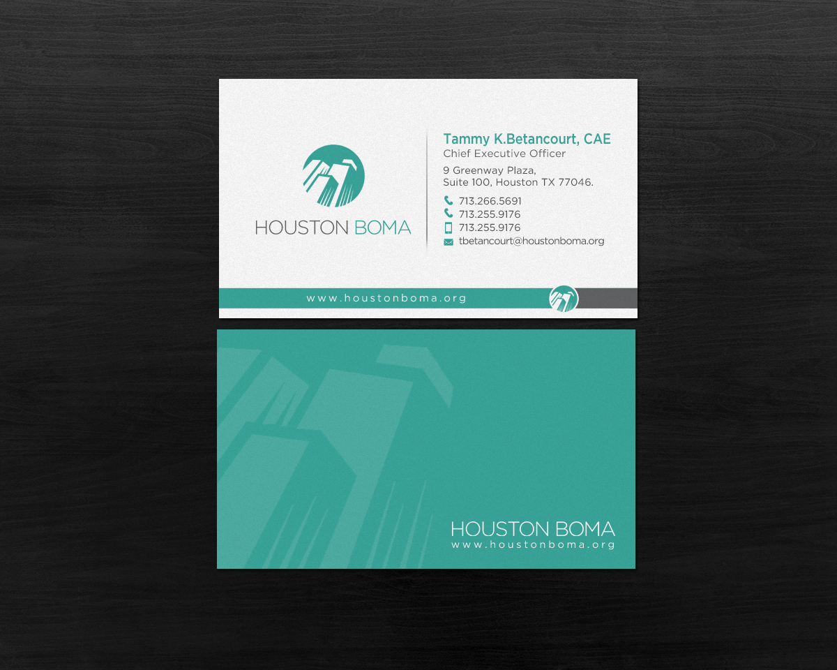 Visitenkarten-Design von chandrayaan.creative für Houston BOMA | Design #16969196